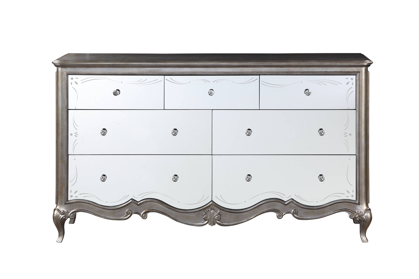 Esteban - Dresser With Jewelry Tray - Champagne