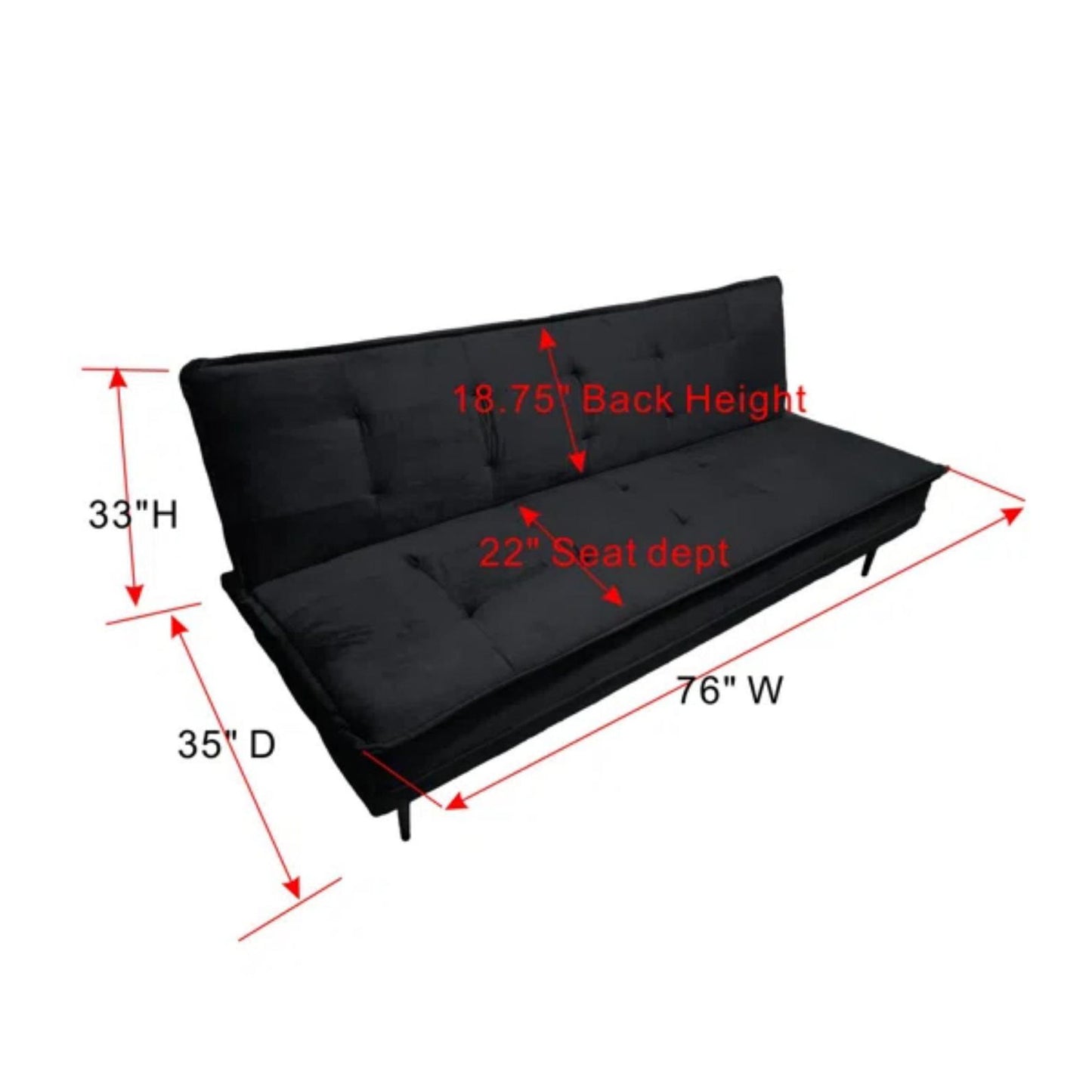 Gyuri - Upholstered Sofa - Black