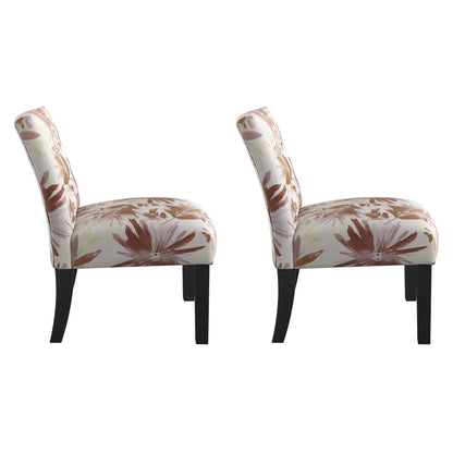 Verma - Floral Accent Chair - Red