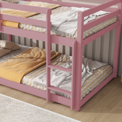 Twin Over Twin Floor Bunk Bed