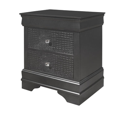 Shaker - Crocodile Metallic Nightstand