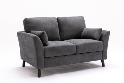 Damian - Woven Fabric Loveseat