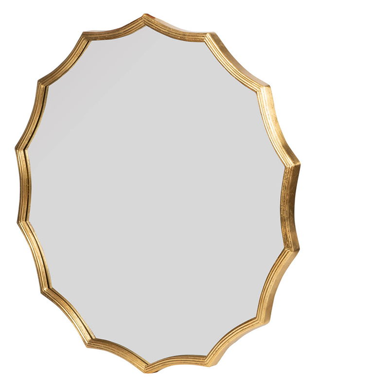 Round Sunburst Wall Mirror, Wall Decor Mirror For Entryway Bedroom Living Room - Gold