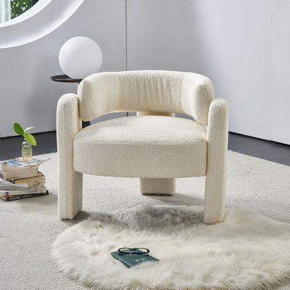 Boucle Upholstery Accent Chair