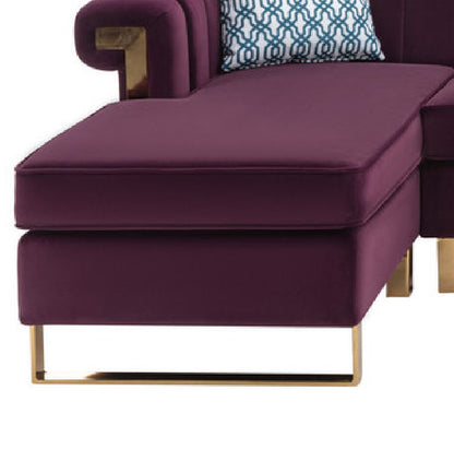 Maddie - Velvet Sectional Sofa