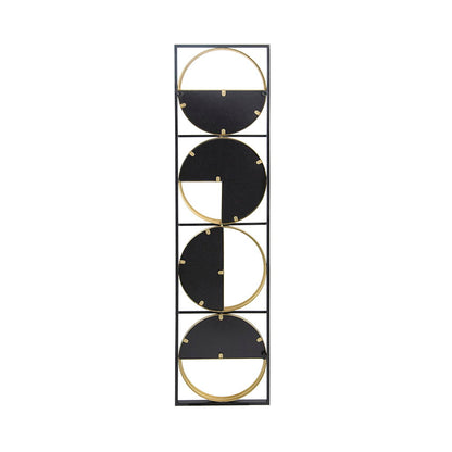 Eclectic Styling Metal Beaded Wall Mirror With Contemporary Design For Bedroom, Liveroom & Entryway