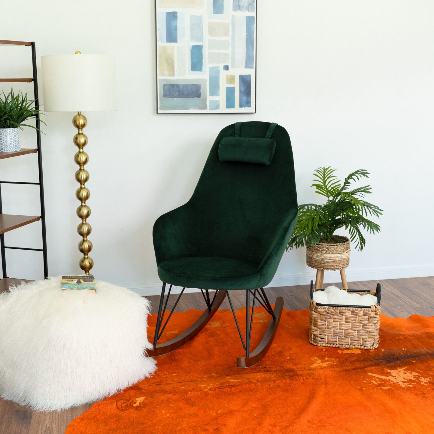 Chloe - Mid Century Modern Rocker Livingroom And Bedroom Chair