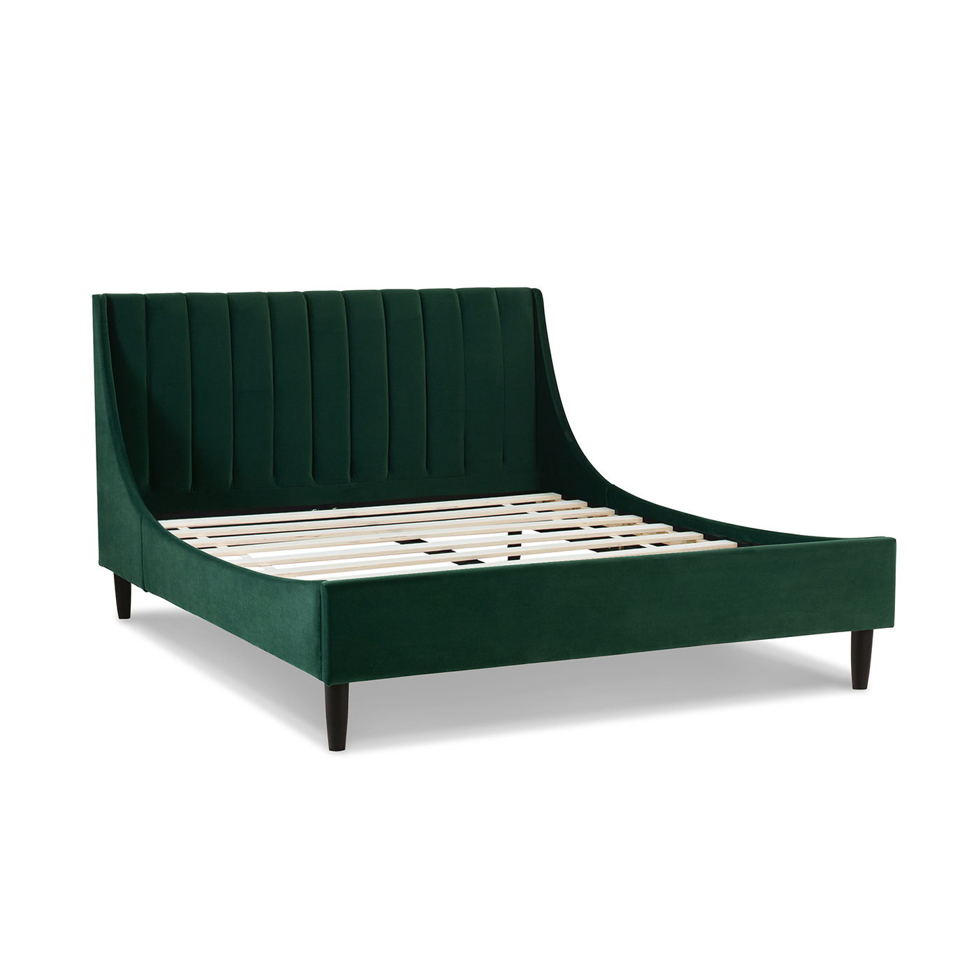 Aspen - Vertical Tufted Modern Headboard Platform Bed Set