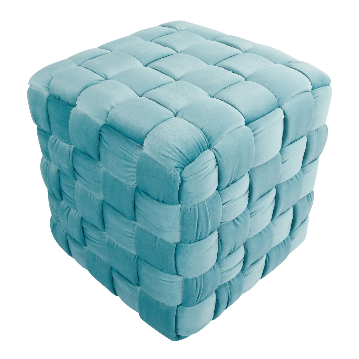 Square Braided Ottoman -