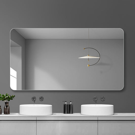 Bathroom Vanity Mirror, Wall-Mounted Mirror For Bathroom Anti-Fog Waterproof - Clear