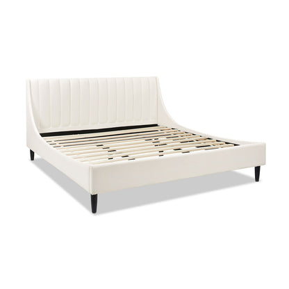 Aspen - Vertical Tufted Modern Headboard Platform Bed Set