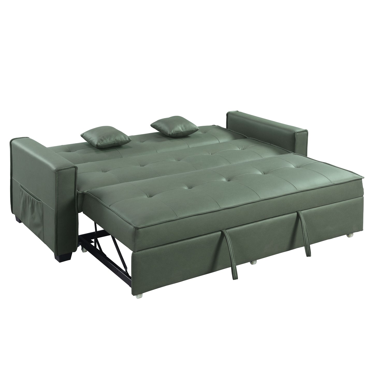 Octavio - Adjustable Sofa With 2 Pillows - Green