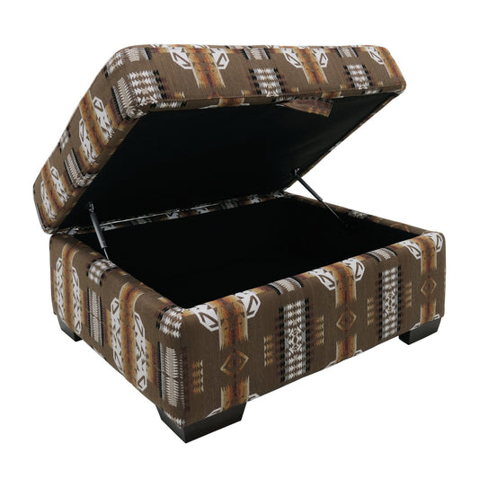 Fangio - Storage Ottoman - Brown