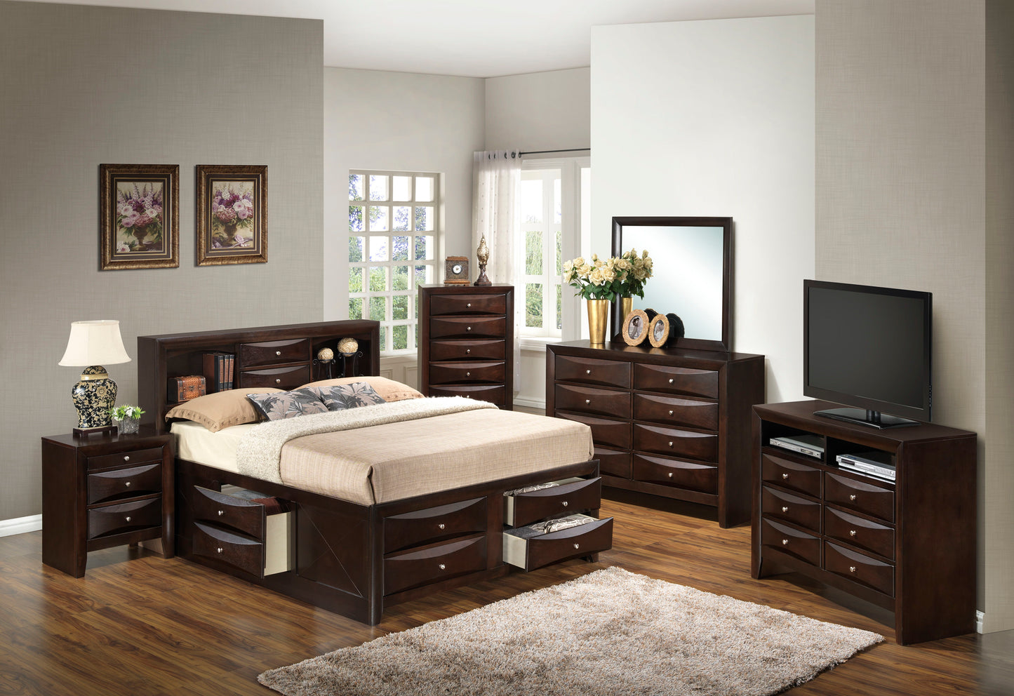 Marilla - Bookcase Storage Bed