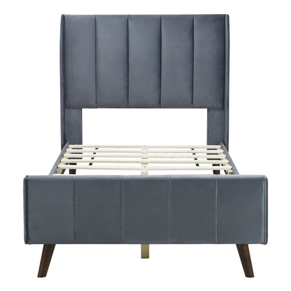 Upholstered Platform Bed Velvet