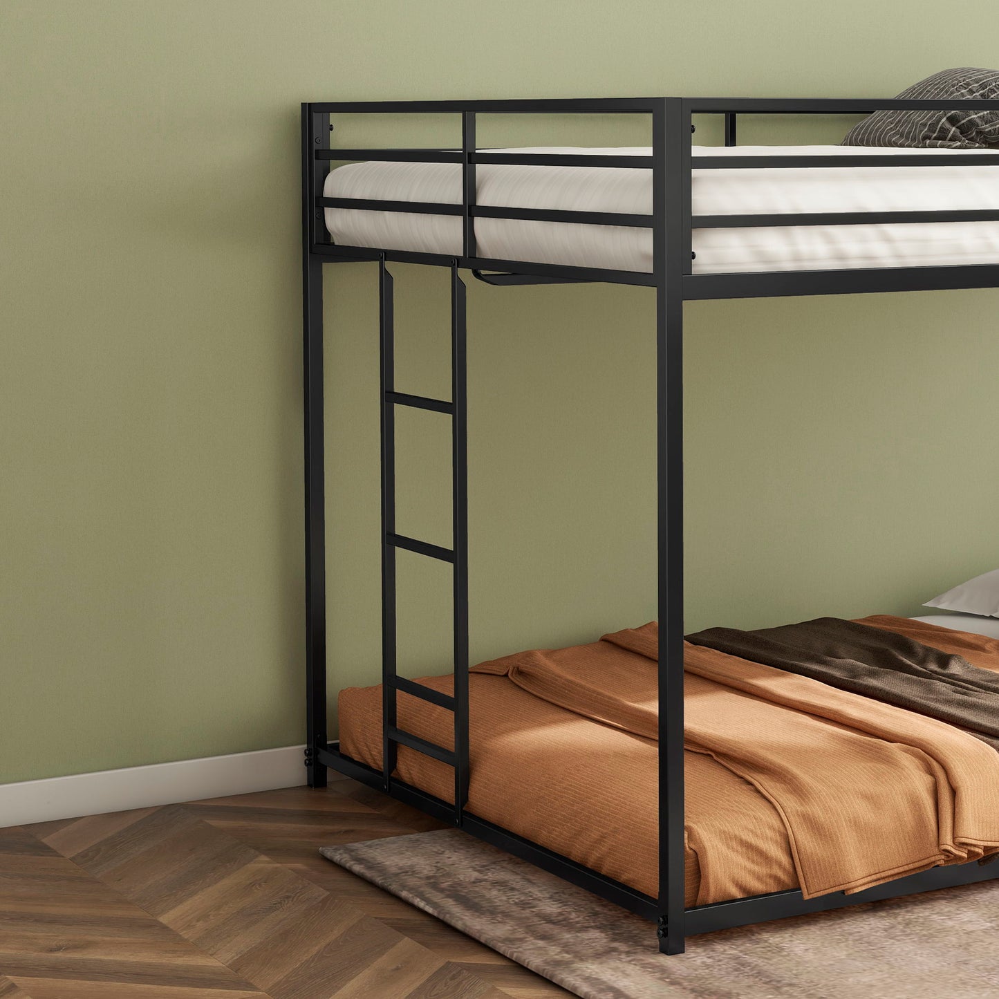 Adam - Full Over Full Bunk Bed - Black