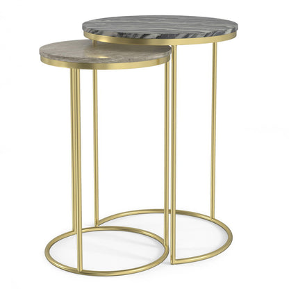 Ashley - 2 Piece Nesting Table - Gold