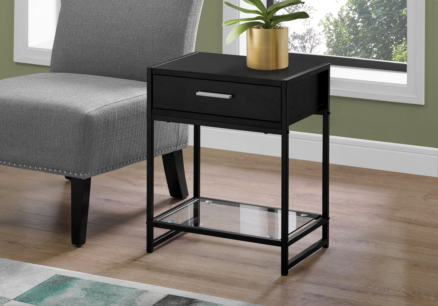 Versatile Accent Side Table, Storage Drawer