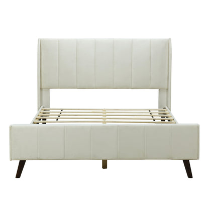 Upholstered Platform Bed, Velvet