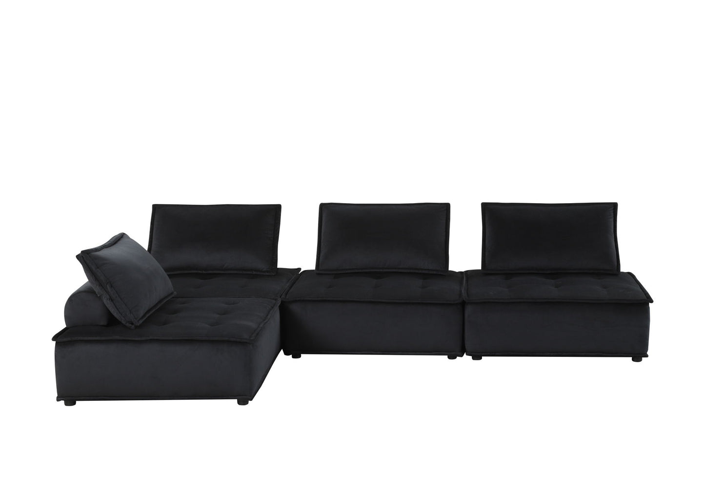 Anna - Velvet Sectional Sofa