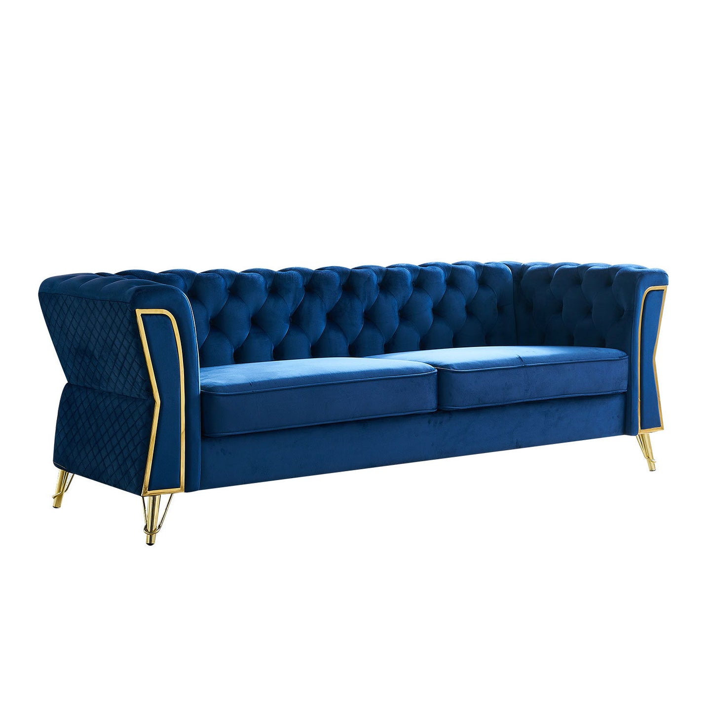 Modern Tufted Velvet Sofa For Living Room