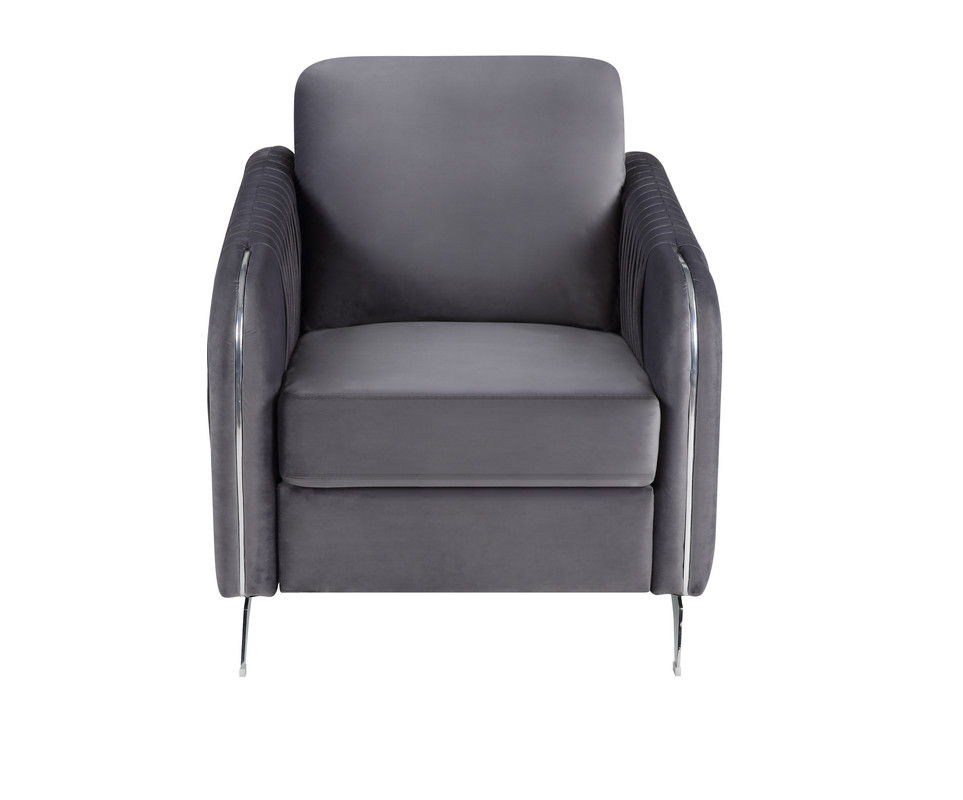 Hathaway - Velvet Modern Chic Accent Armchair