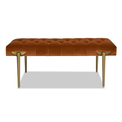 Aria - Upholstered Gold Accent Bench