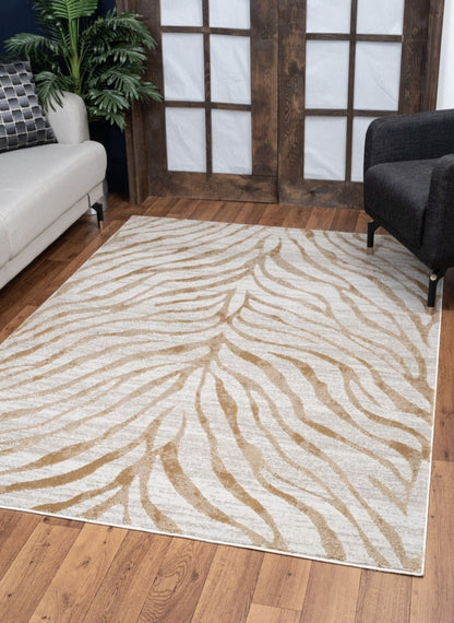 Elegance - 5'3" X 7'3" Area Rug - Gold