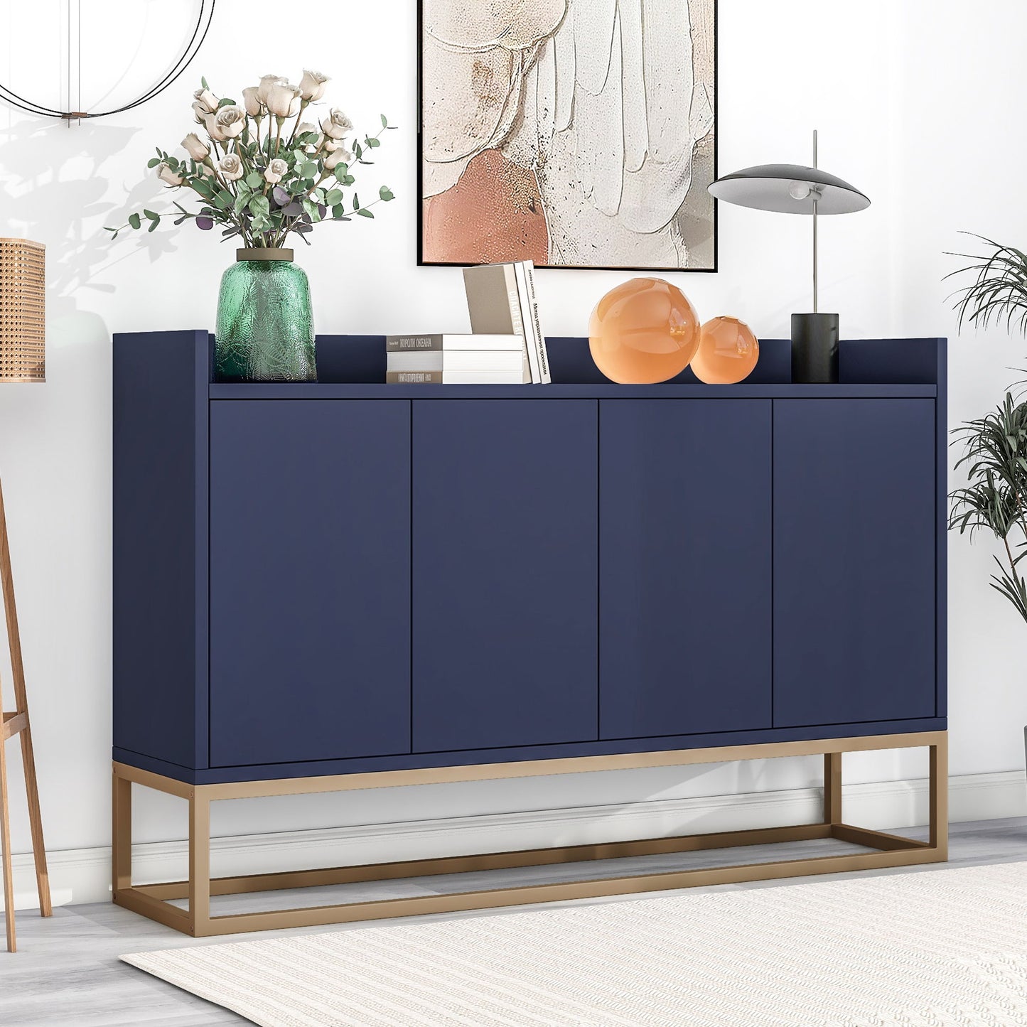 Modern Sideboard Elegant Buffet Cabinet With Large Storage Space For Dining Room, Entryway