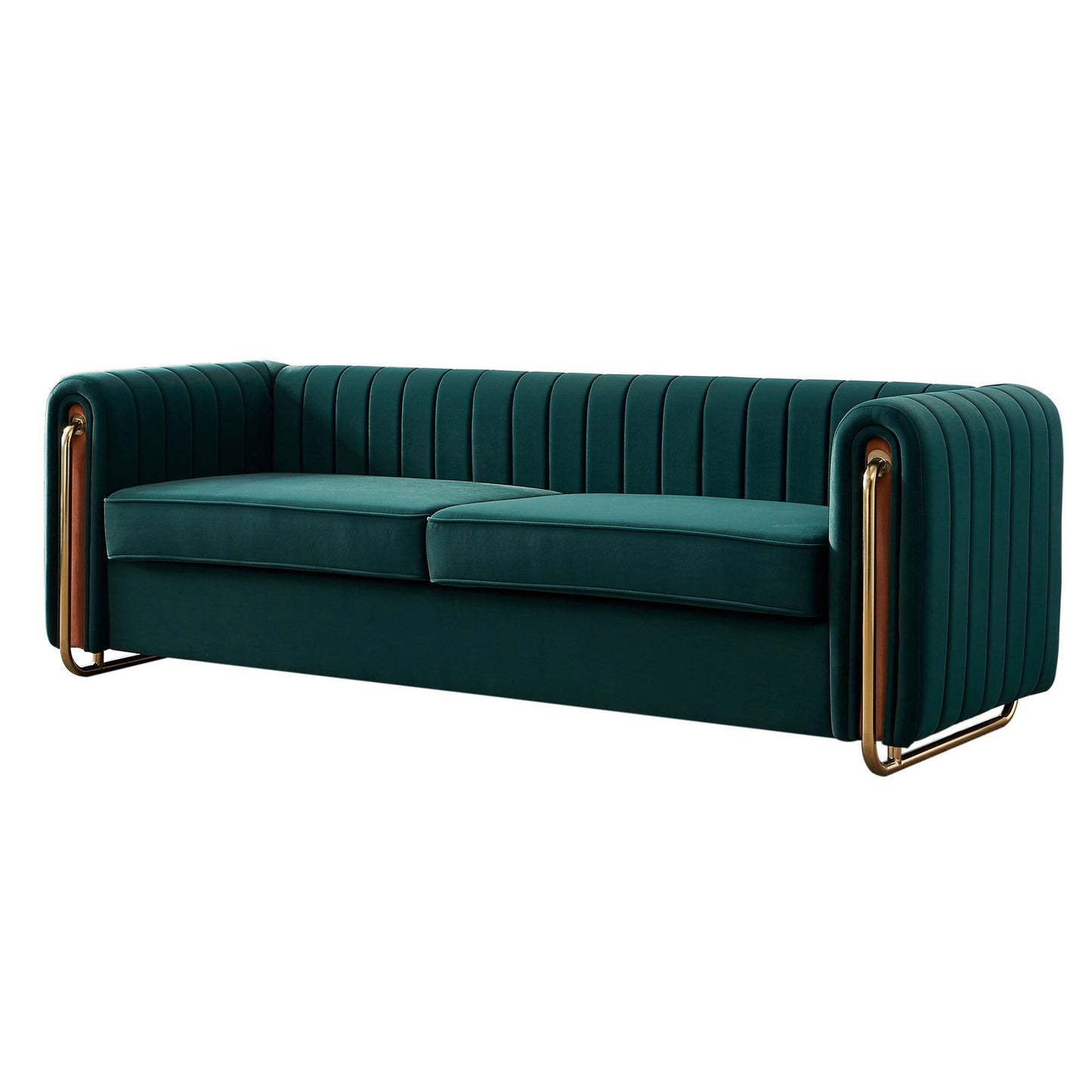 Contemporary Velvet Sofa Couch For Living Room