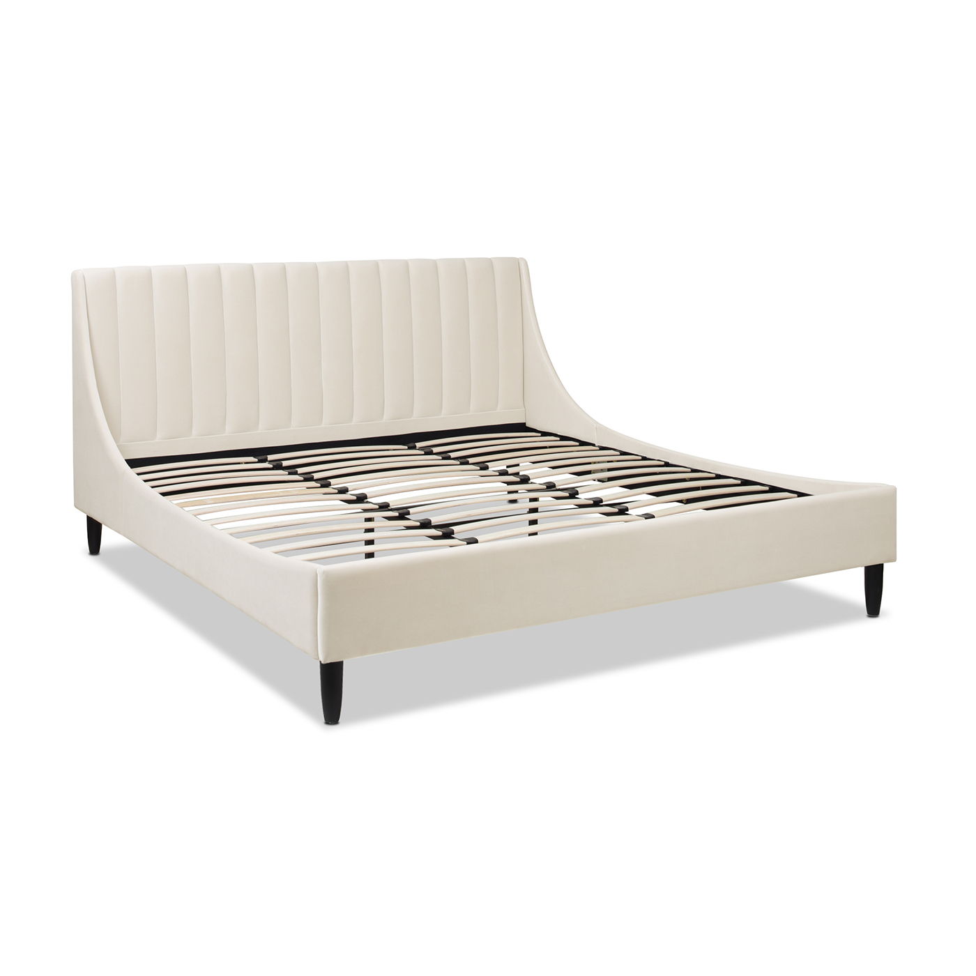 Aspen - Vertical Tufted Modern Headboard Platform Bed Set