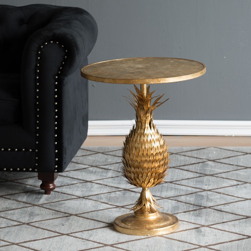 Pineapple Table - Gold