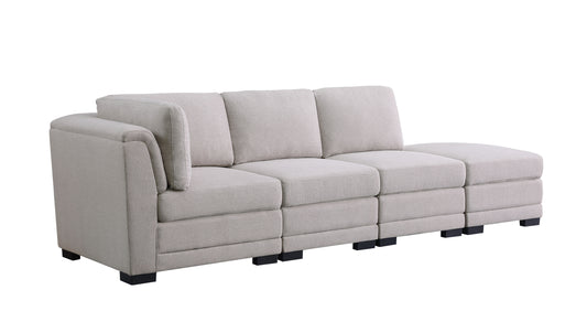 Kristin - Linen Fabric Reversible Sofa