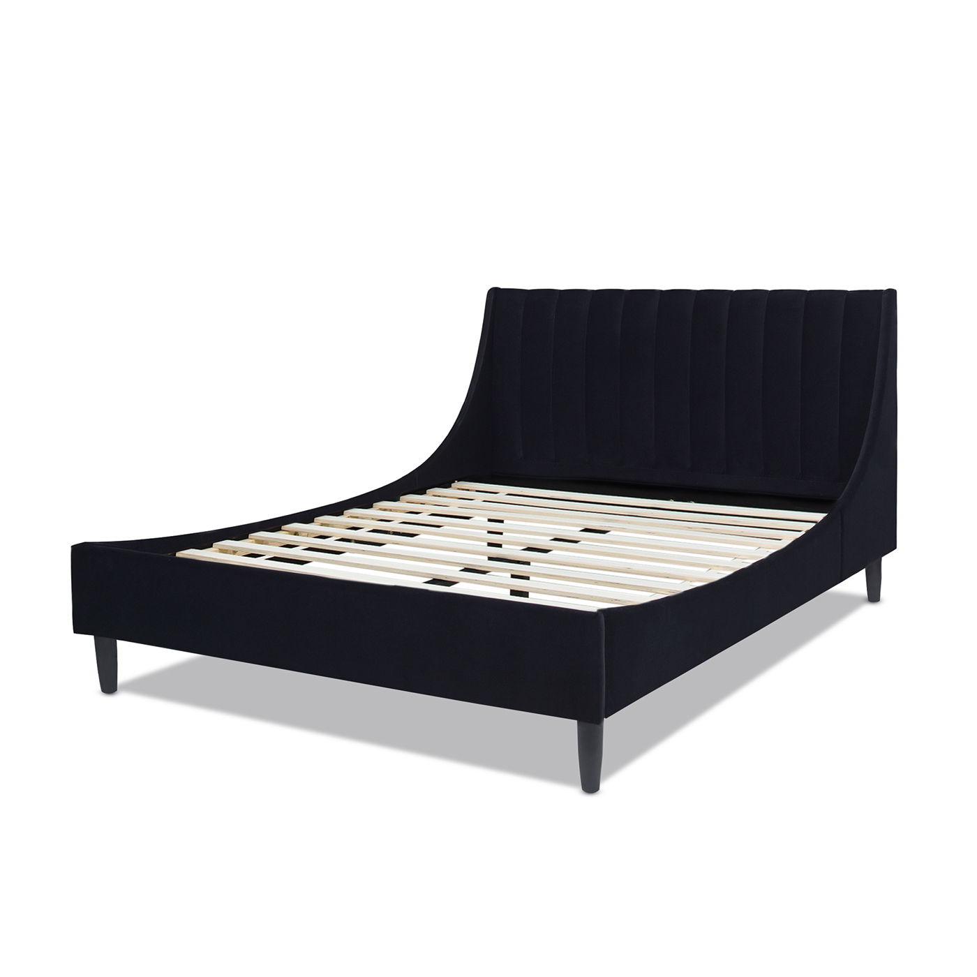 Aspen - Vertical Tufted Modern Headboard Platform Bed Set