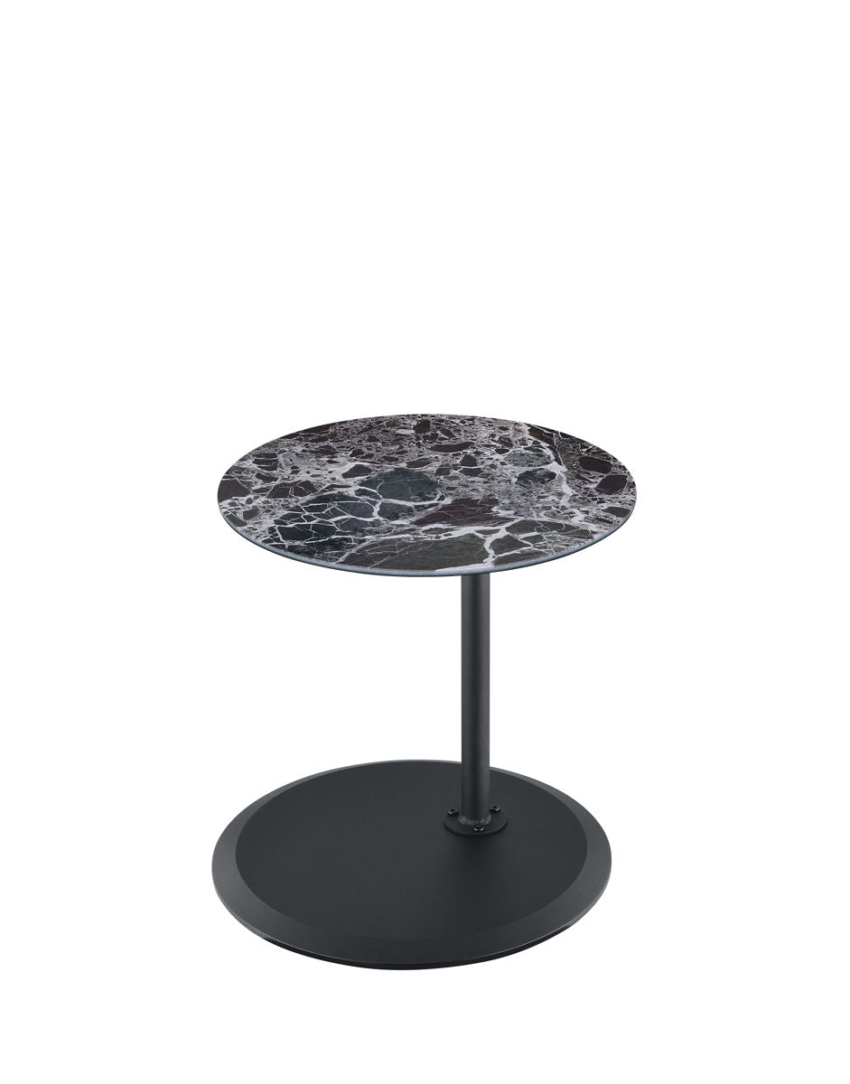 Orbit - 15.5" End Table With Height Adjustable Marble Textured Top