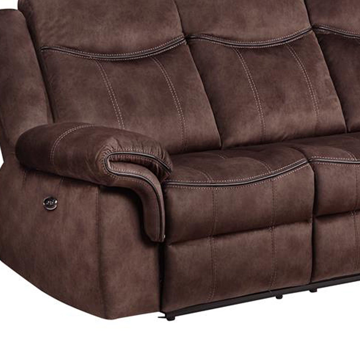 Jimny - Domino Power Reclining Sofa - Coffee