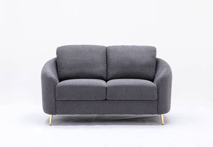 Yuina - Linen Loveseat - Gray