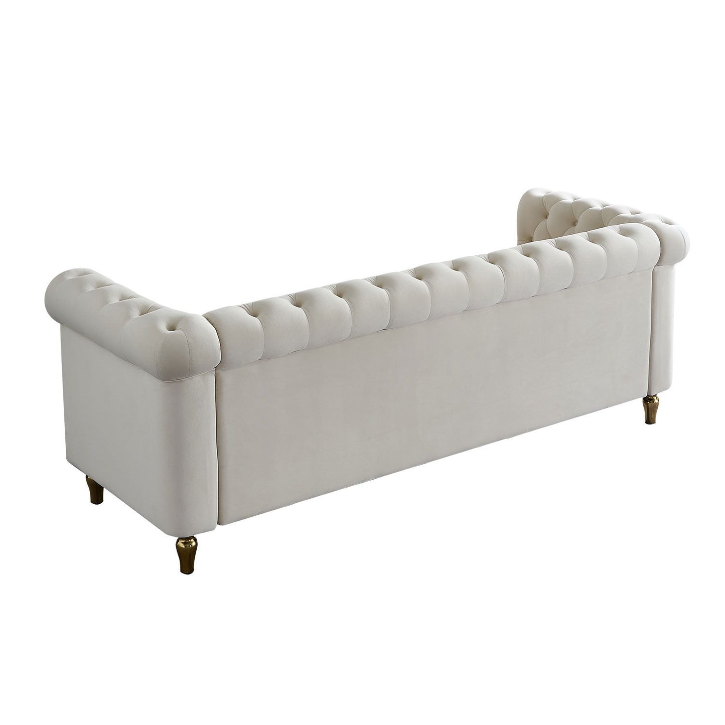 Chesterfield - Velvet Sofa 84.65" For Living Room