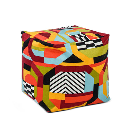 Pouf Luxury Oversized Bean Bag Cube Ottoman