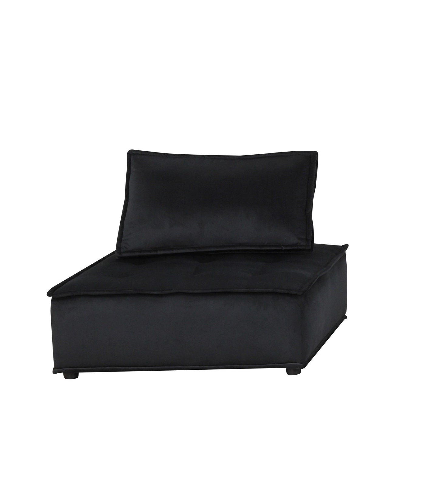 Anna - Velvet Sectional Sofa Ottoman