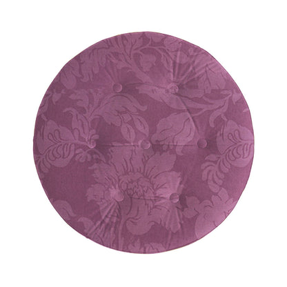 Yolanda - Luxurious Upholstery Round Upholstered Accent Ottoman