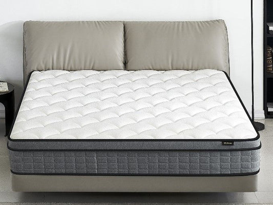 12" Hybrid Pillow Top Mattress A Box With Gel Infused Memory Foam, Breathable And Hypoallergenic, Medium Firm For Lumbar Support