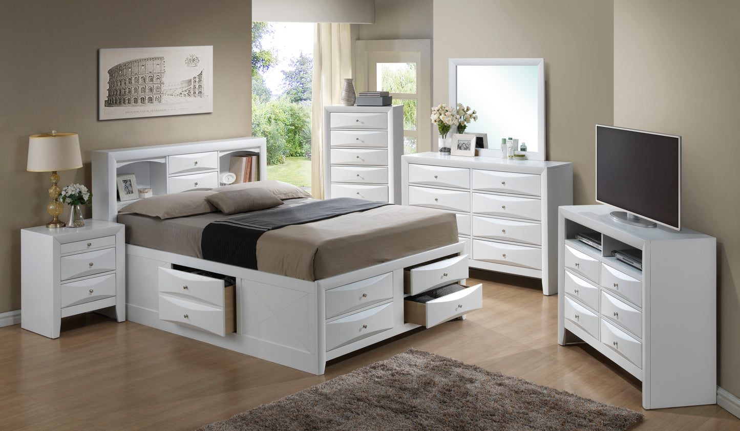 Marilla - Bookcase Storage Bed