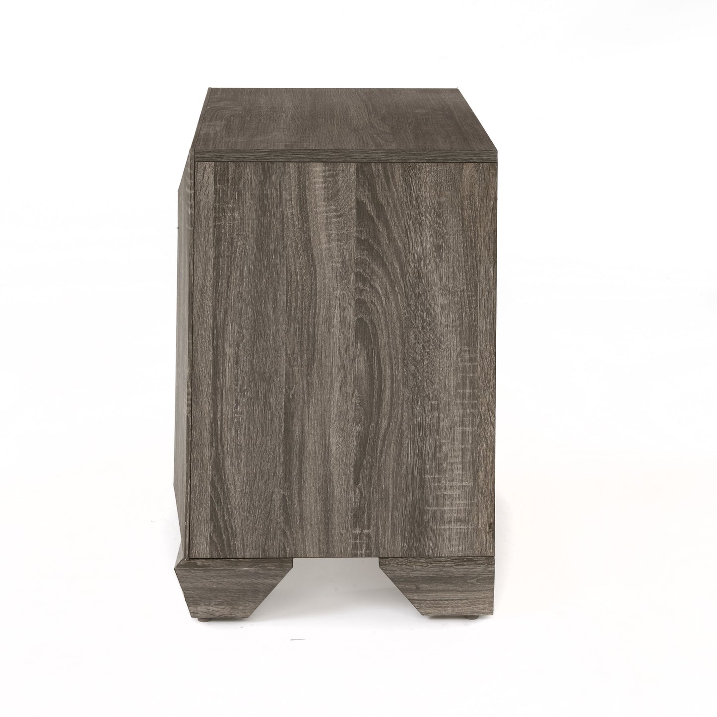 Lyndon - Weathered Grain Nightstand - Gray