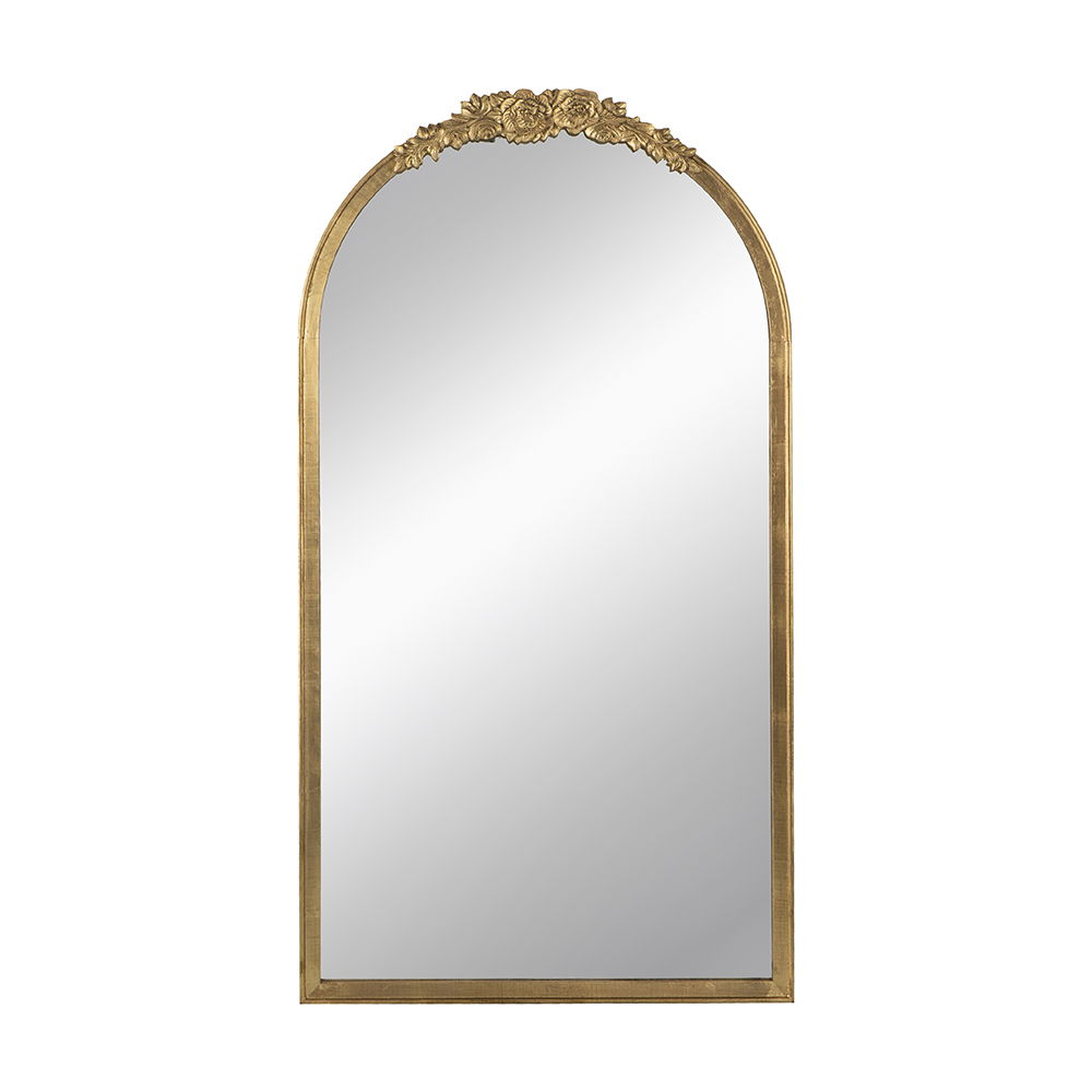 Floor Mirror, Full Body Mirror Dressing Make Up Mirror For Bathroom Bedroom Living Room - Gold