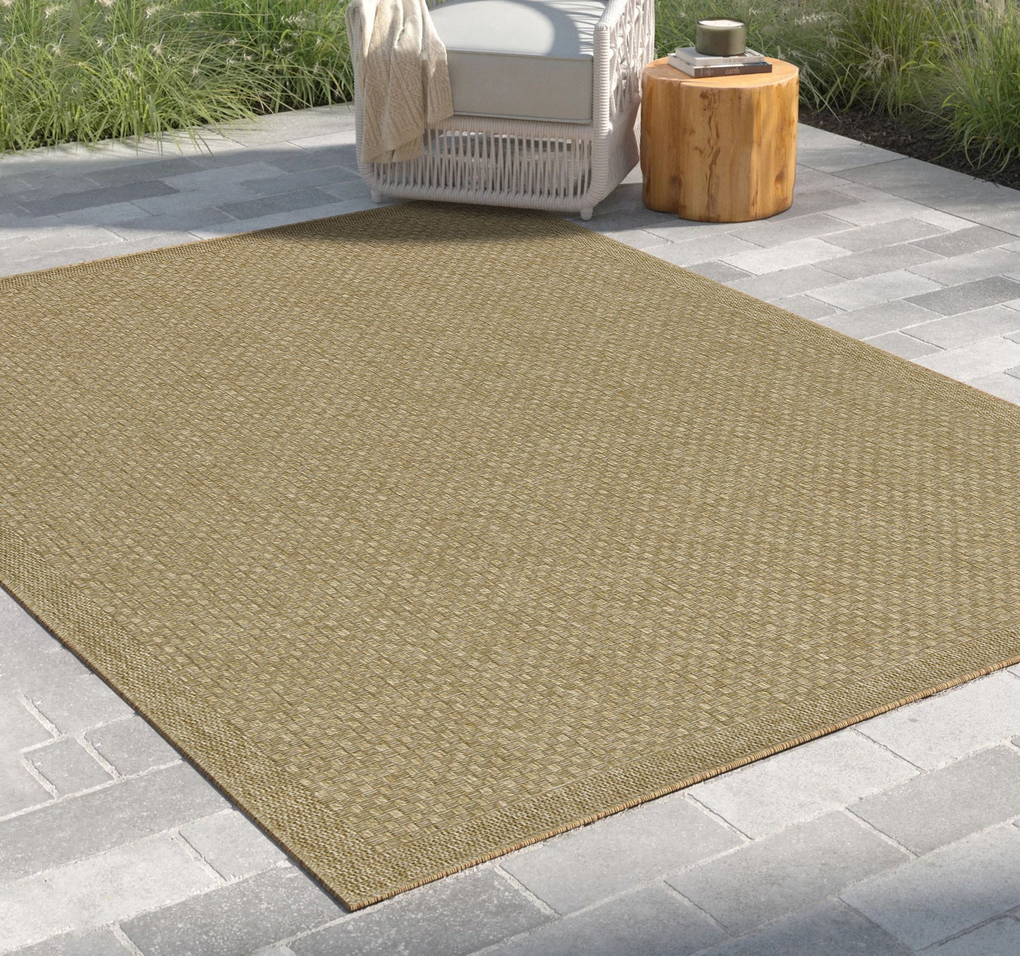 Earth - 7'10" X 10'3" Indoor / Outdoor Area Rug - Jute / Jute