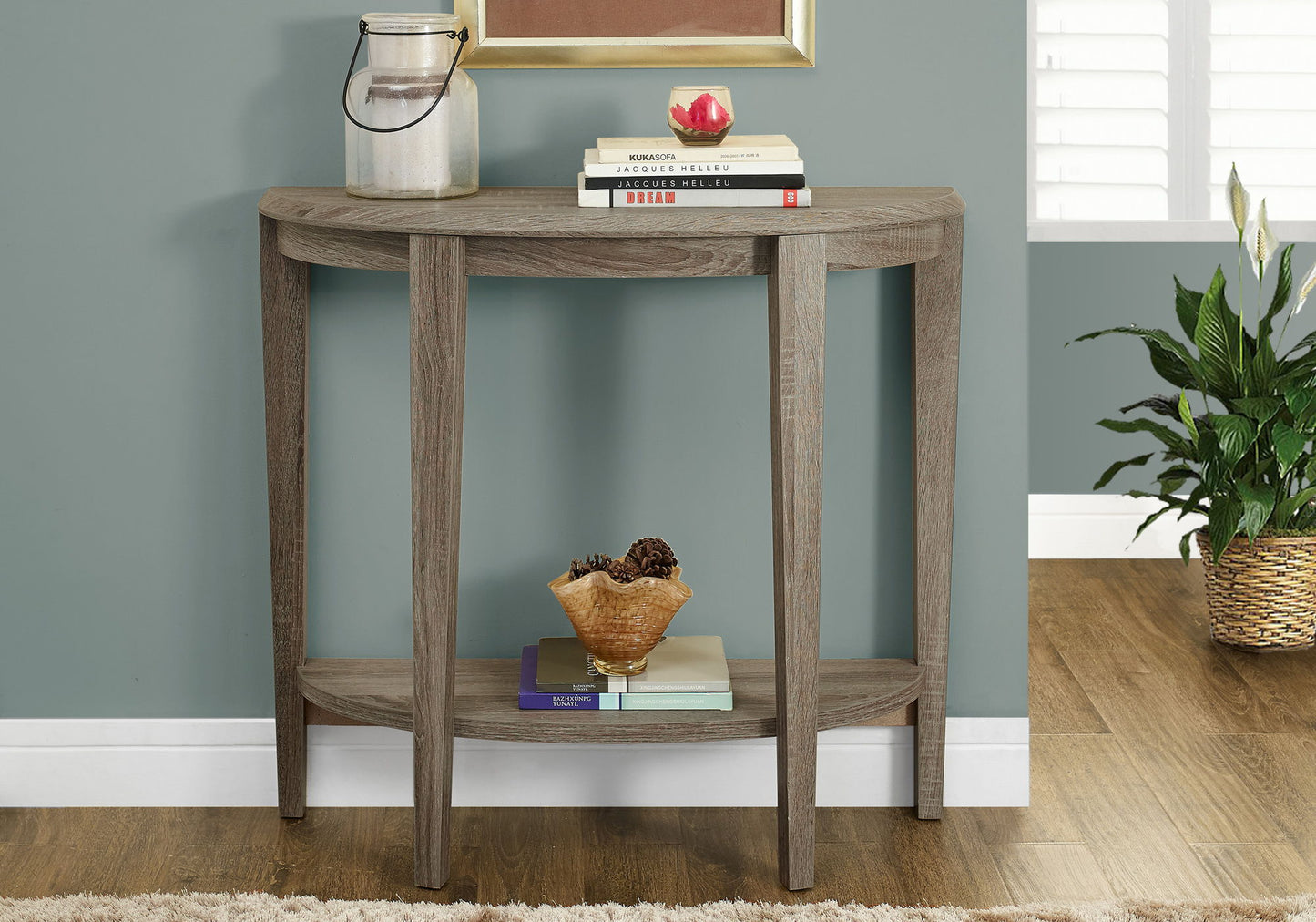 Accent Console Table For Entryway, Space-Saving Profile