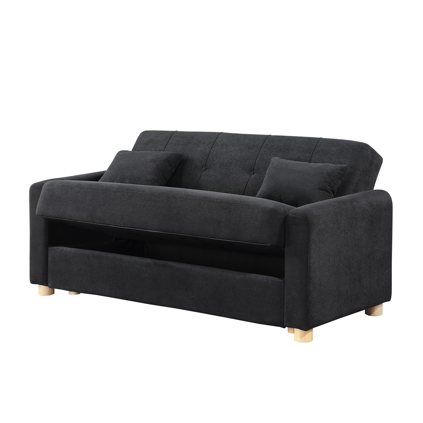 Thomas - 66" Convertible Sleeper Loveseat with Storage