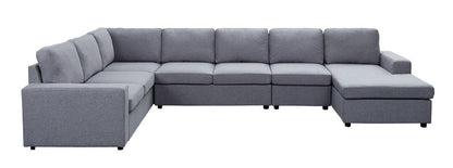 Tifton - Linen 7 Seat Reversible Modular Sectional Sofa Chaise