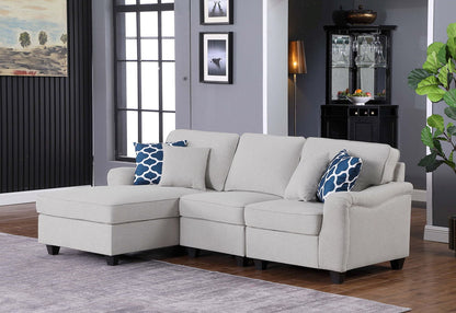 Leo - 3 Piece Sectional Sofa Chaise